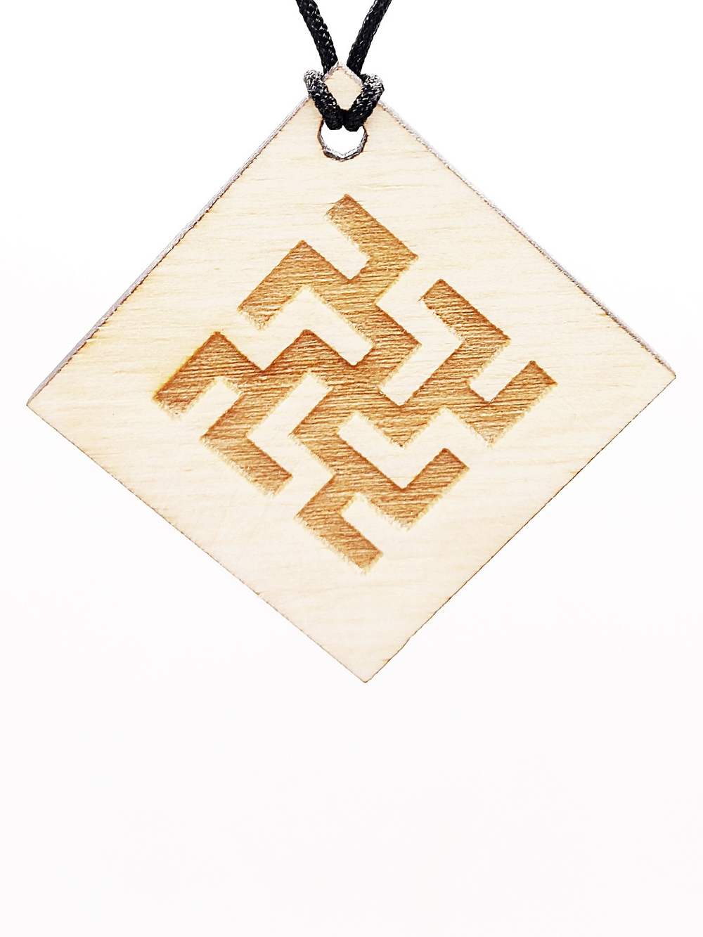 Деревянный славянский оберег Цветок папоротника