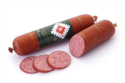 "Сервелат с говядиной" варено-копченый Брестский МК