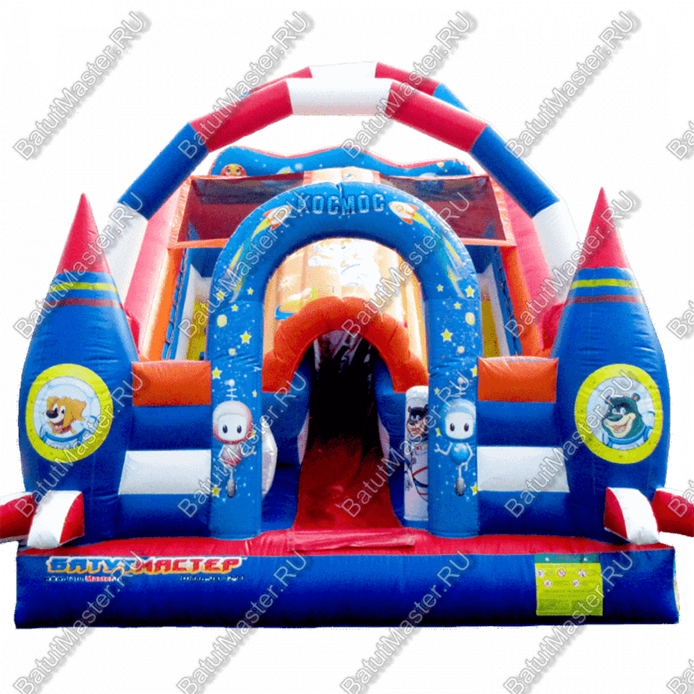 Надувная горка "Лунатик", размер 5*4*4,5 м.