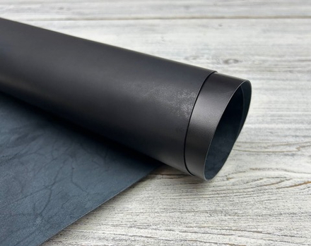 Talco Wax Nero (0,8-1,0 мм), цв. Черный, натуральная кожа