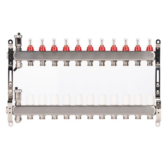 Коллектор Royal Thermo нерж. в сборе с расходомерами 1 ВР-3/4 НР с автомат.воздухоотвод-ми 11 вых. купить в Москве и Московской области по низкой цене с доставкой по России — (7) Коллектор Royal Thermo нерж. в сборе с расходомерами 1 ВР-3/4 НР с автомат.воздухоотвод-ми 11 вых. — (7)