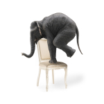 Стул деревянный Woodville Клето патина золото, ромб, ножки белые