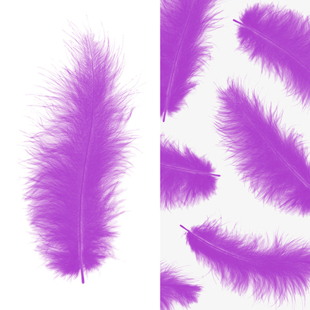 Перья сиреневый 30 шт