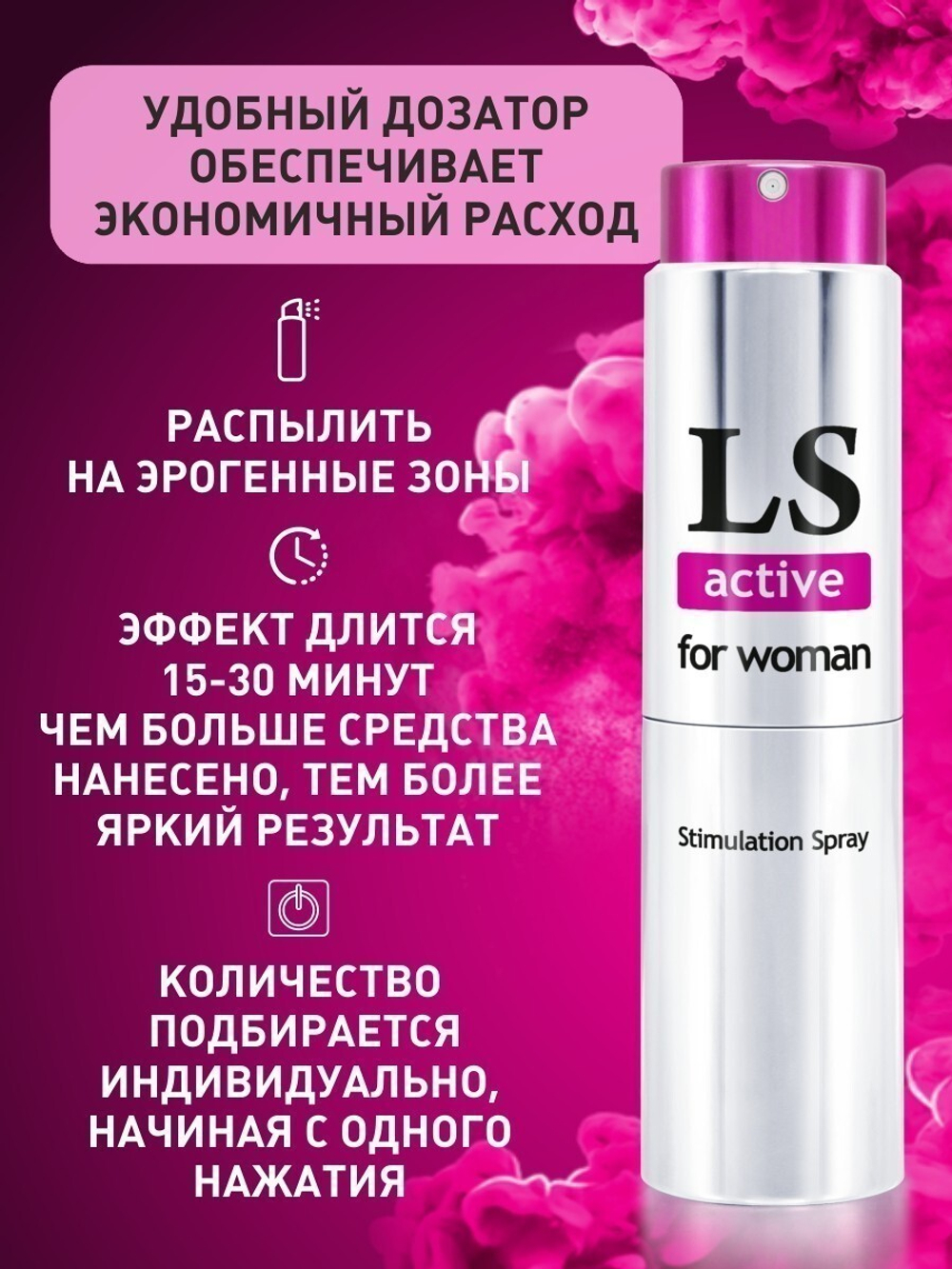 LOVESPRAY ACTIVE спрей для женщин (стимулятор)