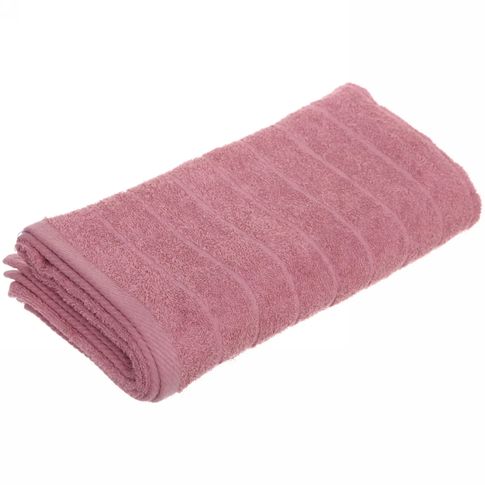 Полотенце махровое 70*130см «Sea ​​wave» цвет розовый 10120 плотность 400гр/м2