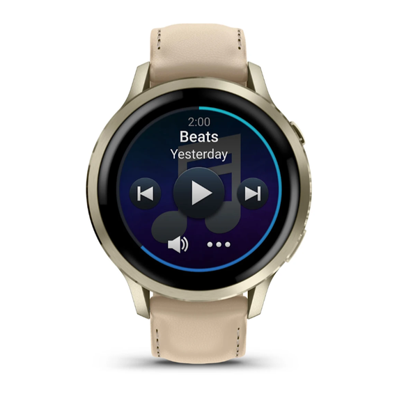 Умные часы Garmin Venu 4 - 41мм Lunar Gold with Bone Silicone Band and Light Sand Leather Band