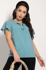 Блуза Сицилия (светло-бирюзовая) Б11601 LT Collection