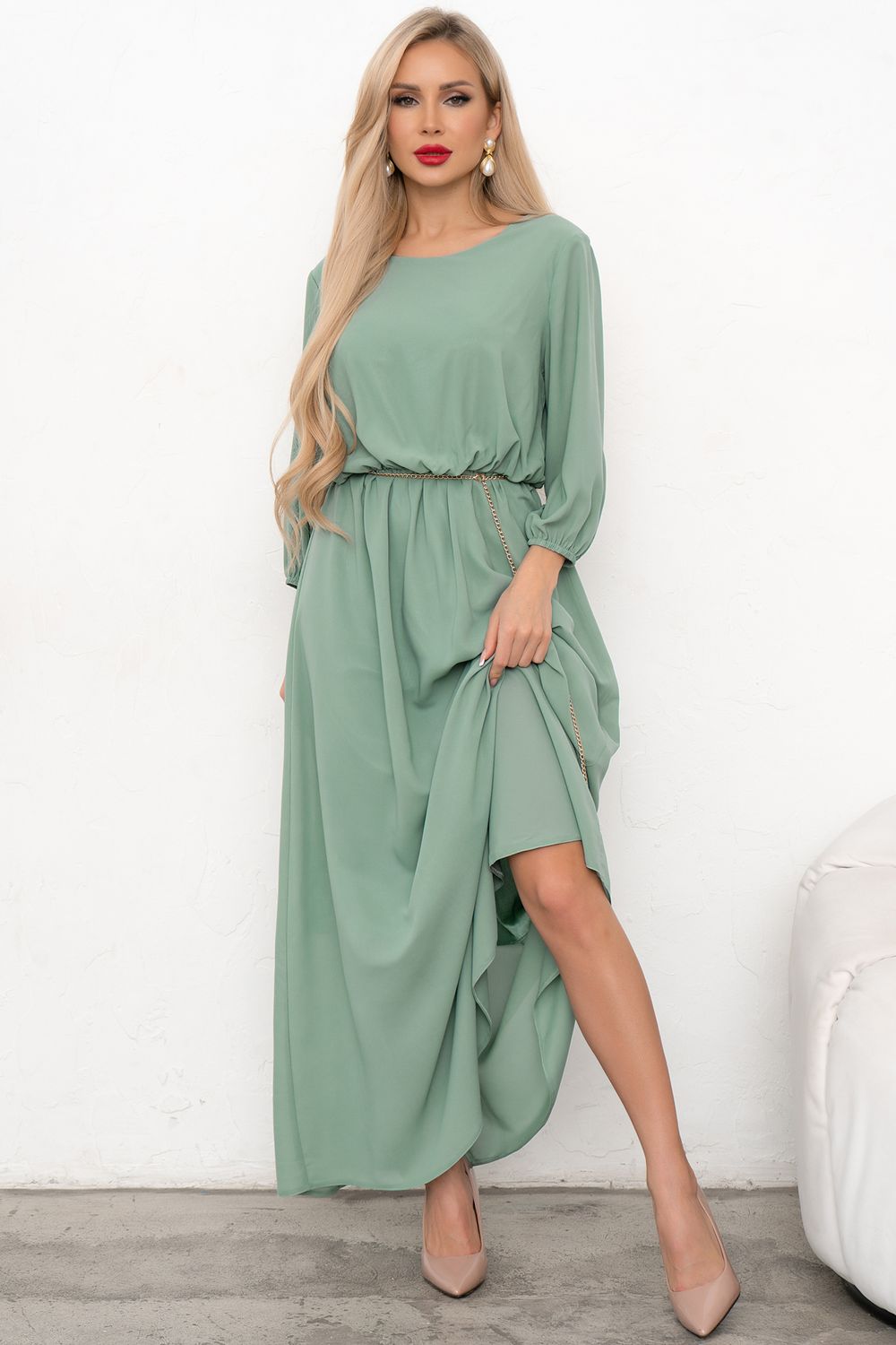 Платье Селеста (полынь) Р11-1088/7 Nikol