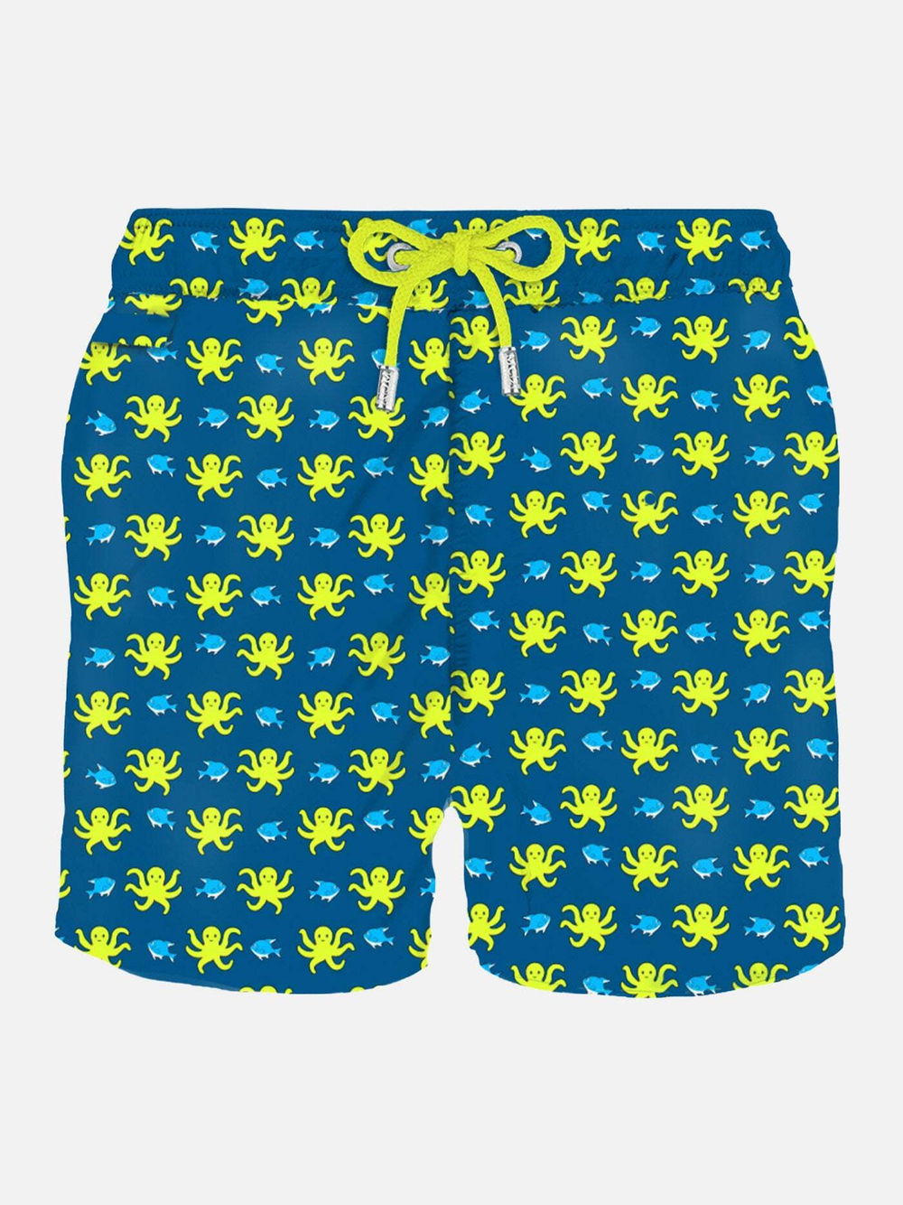 Шорты муж. Saint Barth SQUIDLY FISH синий осьминоги неон