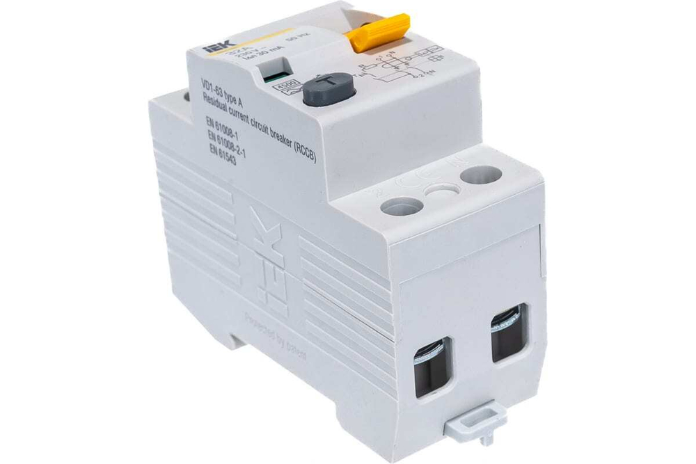 Выключатель дифференциальный (УЗО) ВД1-63 2Р 32А 30мА тип А IEK