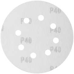 Круги шлифовальные 5 шт., 125 мм, Р40, 8 отверстий FIT IT 39662