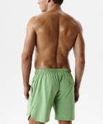 Пляжные шорты мужские Atlantic, 1 шт. в уп., полиэстер-эластан, оливковые, KMB-239