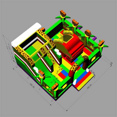 Коммерческий надувной батут «Белый клык ультра», 6*5*4 м
