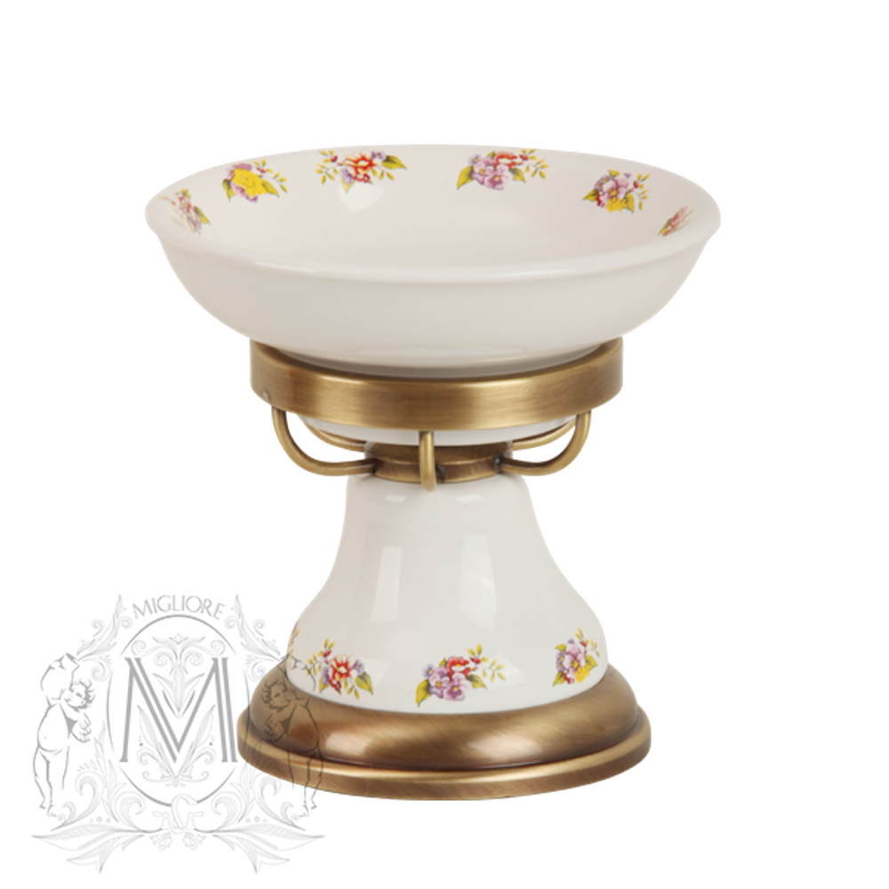 Мыльница настольная Migliore Provance ML.PRO-60.511 керамика с декором