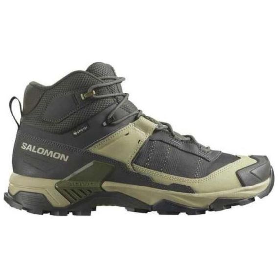 Salomon X Ultra 5-Трекинговые ботинки СРЕДНЕГО размера Серо-зеленого цвета.