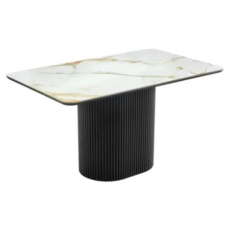 Стол Bradex Home Festa 140x85x77см, керамогранит Calacatte gold