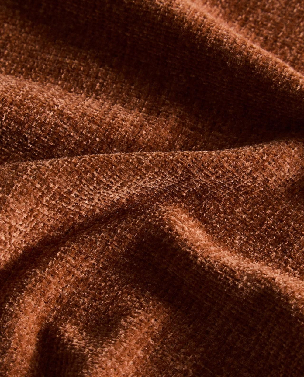 Zara Home - Синель одеяло, терракота, 140x190 см