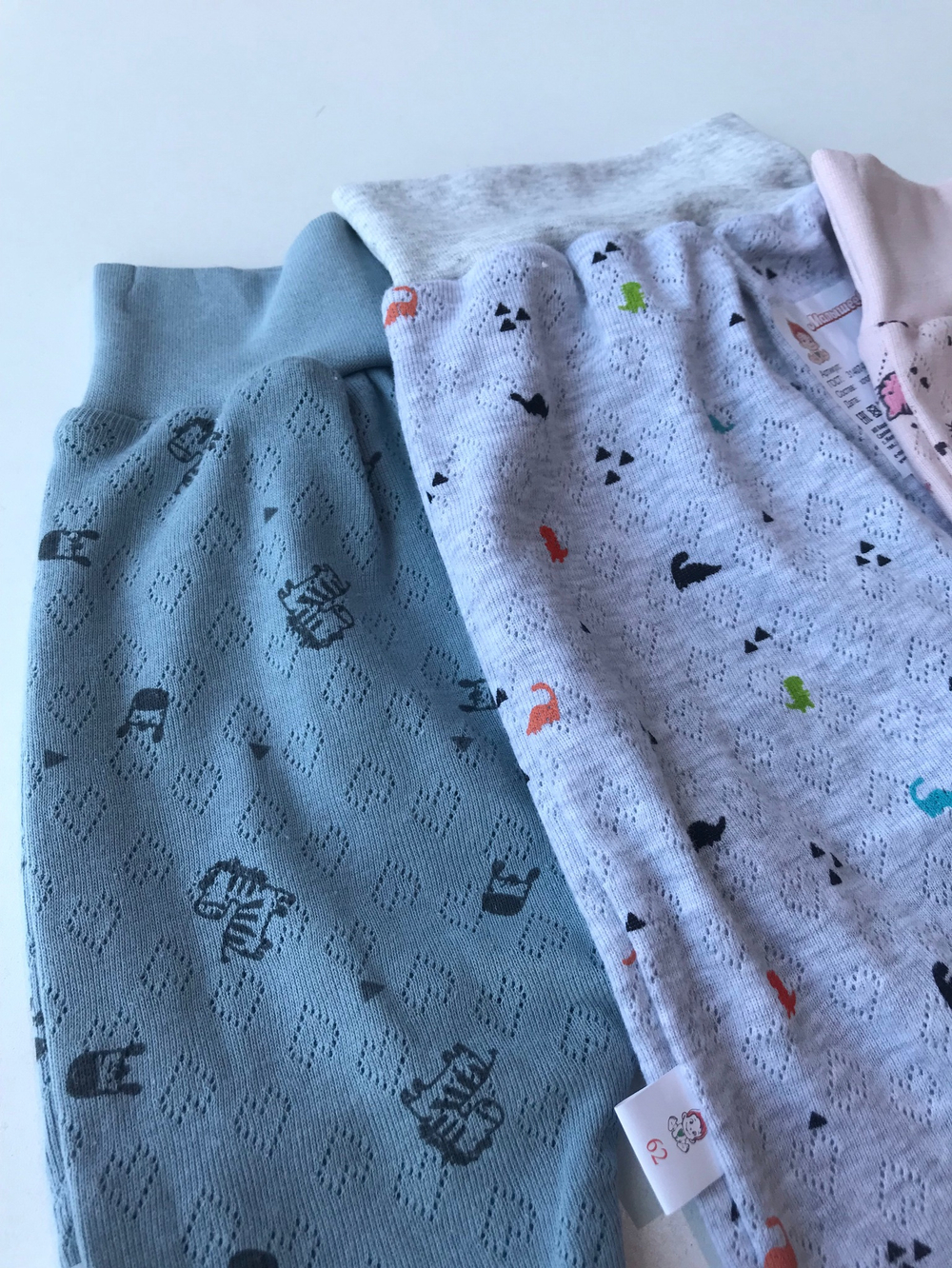 Ползунки ажурная рибана животные( малышеево) (Размер: 62)