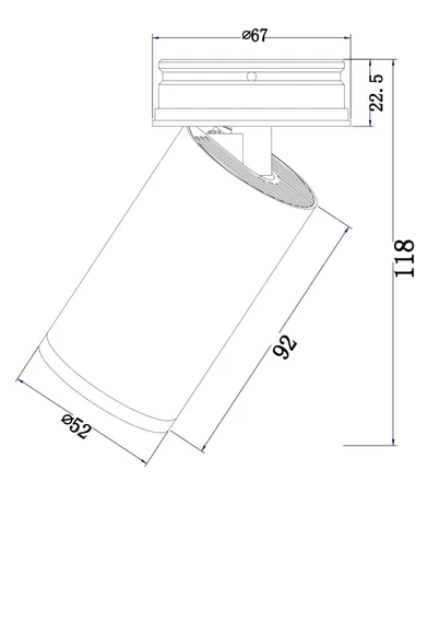 Потолочный светильник Фокус С / FOCUS S 1*GU10 10 Вт Technical c058cl-01b