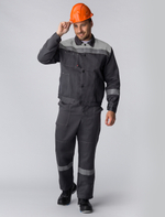 Костюм Лигор-2 СОП (тк.Смесовая,210) п/к, т.серый/св.серый