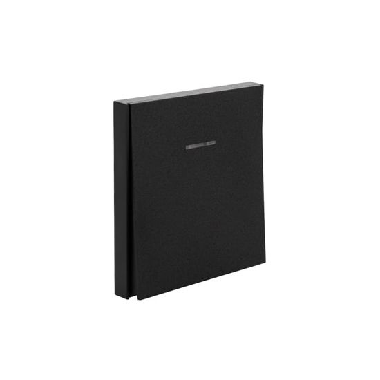 Выключатель STRONG 1 кл перекрестный (переключатель) с подсветкой 10А с/у антрацит KRANZ