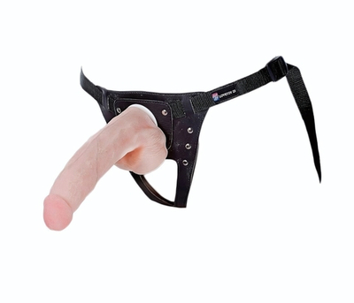 Реалистичный фаллос на поясе Harness - 20,5 см. (Цвет: телесный)