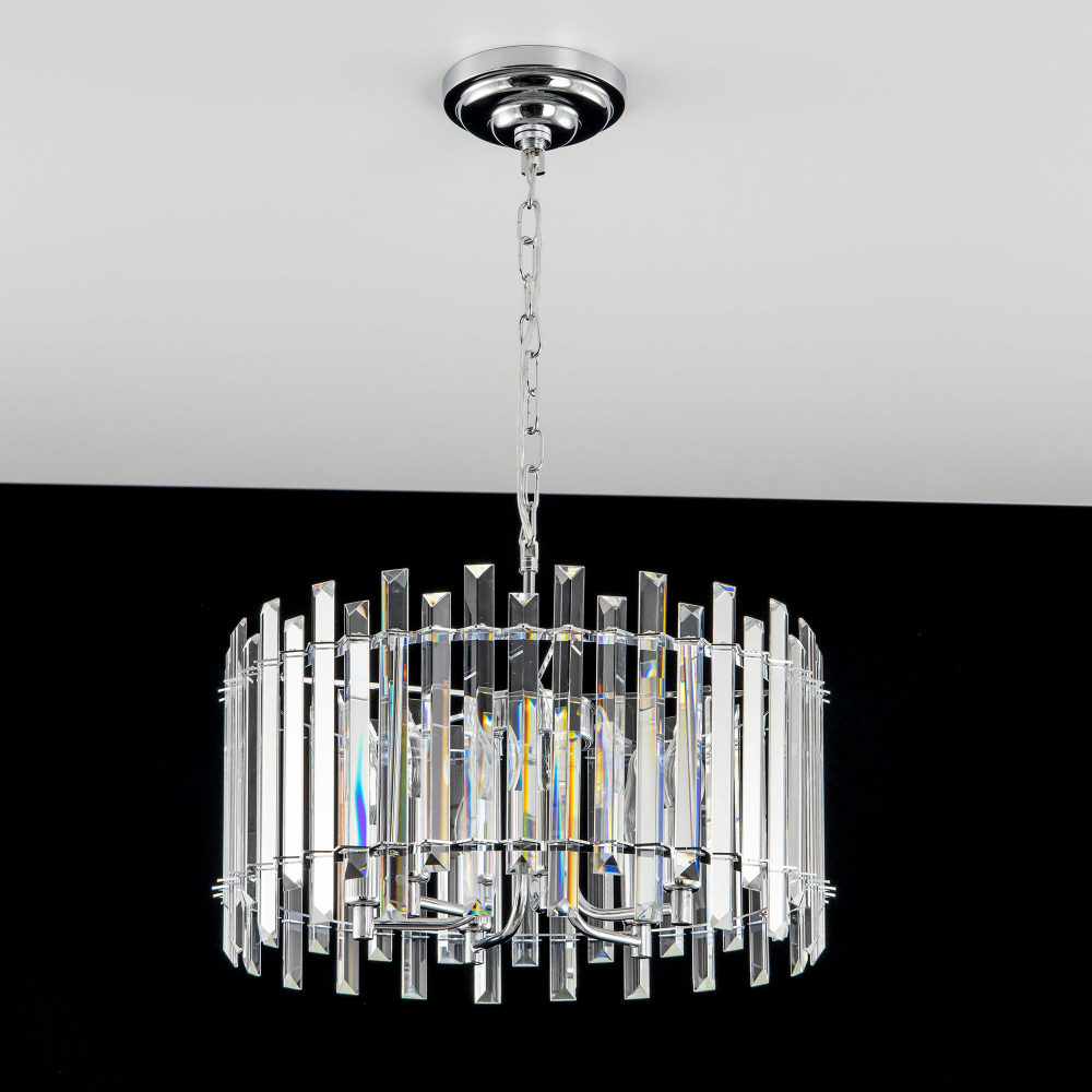 Citilux Ингвар CL334161 Люстра подвесная хрустальная Хром