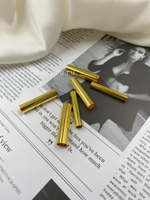 Трубочки для макраме золотистые