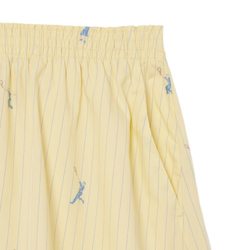 Женские теннисные шорты Lacoste Cotton Poplin Boxer - yellow/blue