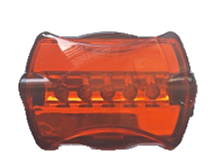 Фонарь задний (5 диодов, 7 режимов) с батарейками, инд.уп.Vinca Sport VL 603
