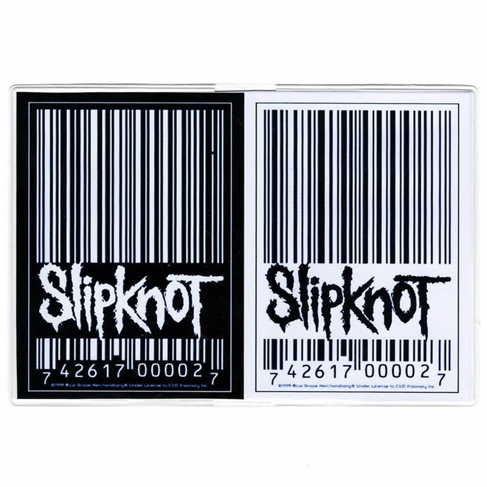 Обложка для паспорта Slipknot штрих-код (010)