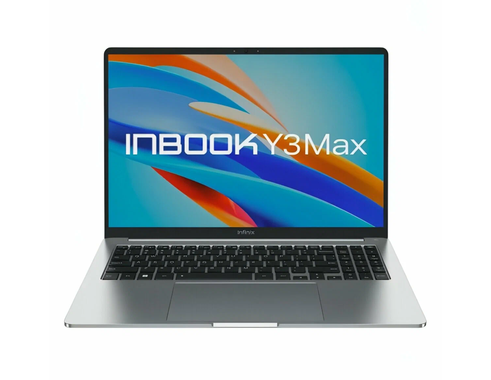 Ноутбук 16" Infinix Inbook Y3 Max YL61A5 R7-5700U/16ГБ/512ГБ/VGA int/Win 11 Home, Серый