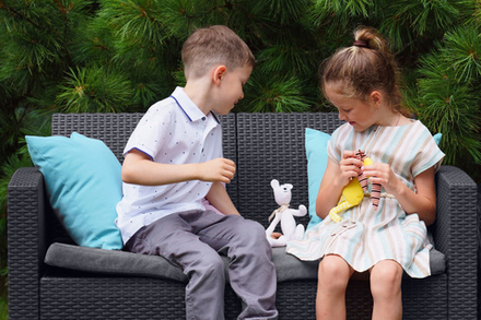 Диван двухместный b:rattan Arizona, антрацит (2-х местная подушка)