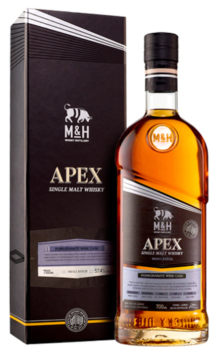 Виски M & H Apex Pomegranate Wine Cask 57,4% 0,7 л