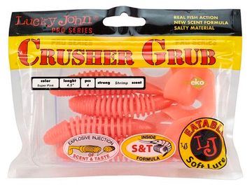 Твистеры съедобные LJ Pro Series CRUSHER GRUB 4,5in (11,4 см), цв. F05, 4 шт.