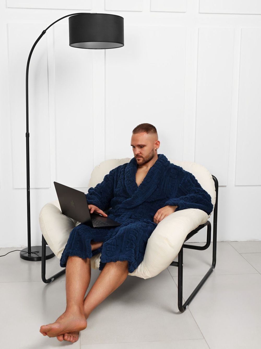 Халат мужской Идеал-3 Виотекс СИНИЙ