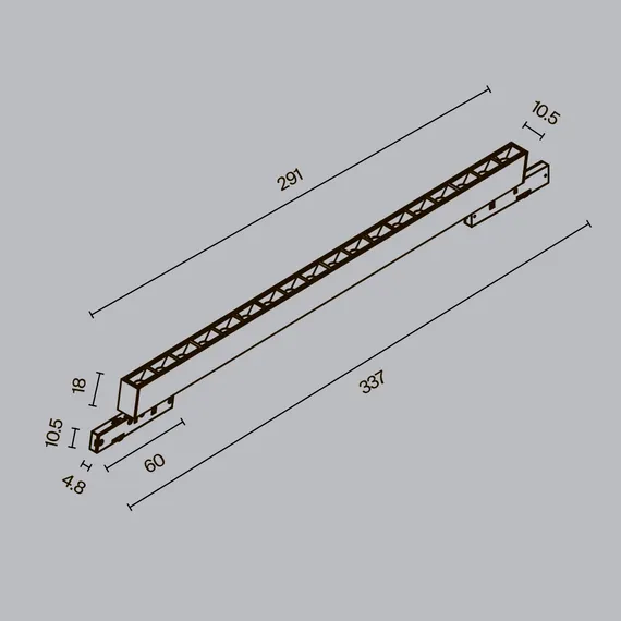 Трековый светильник Точки / Points Levity 4000К 15Вт 30° Technical tr193-1-15w4k-m-b