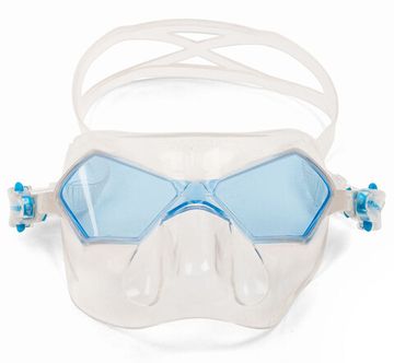 Маска SalviMar Incredibile прозрачный силикон/голубые линзы
