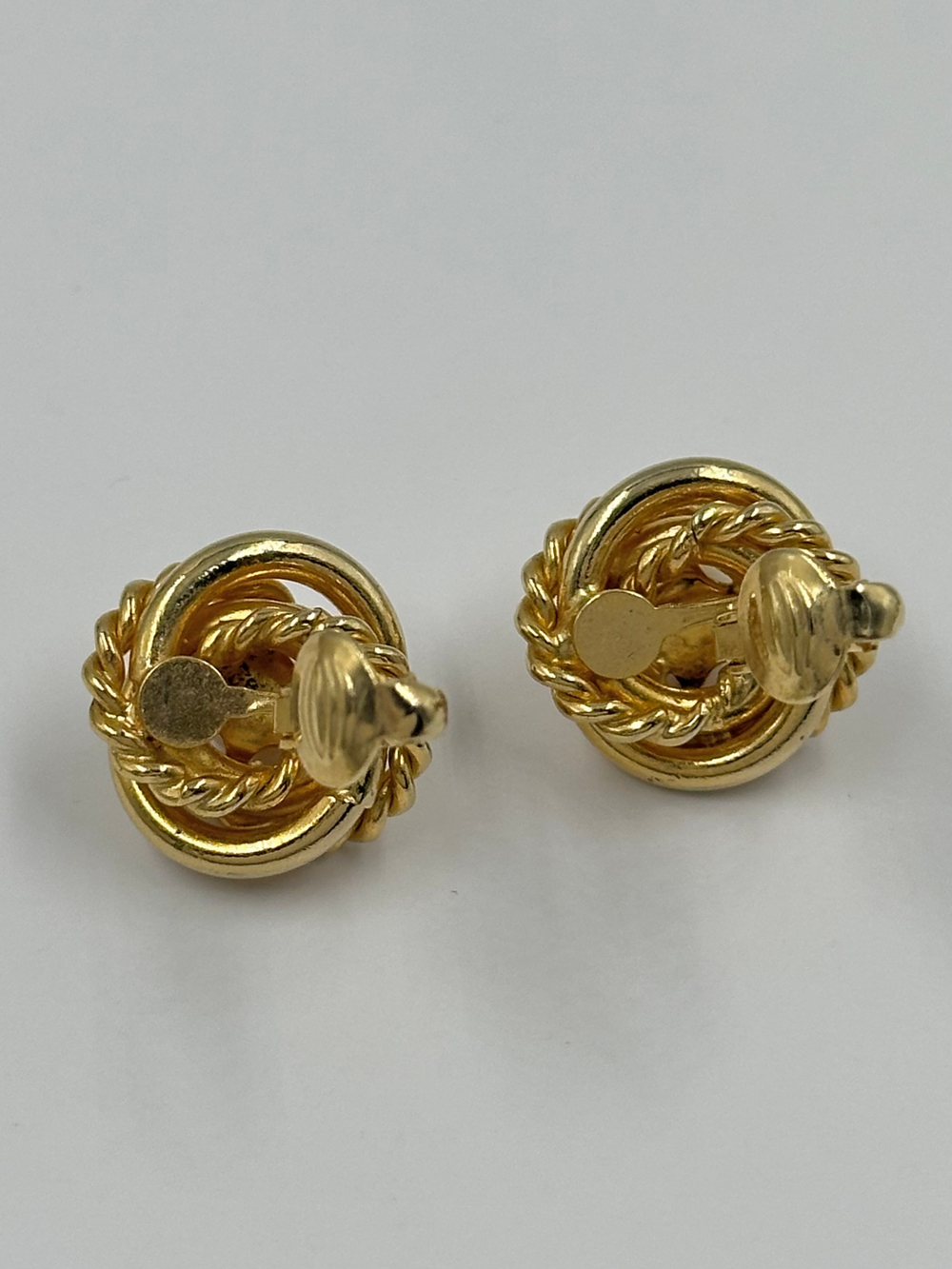 Клипсы Узелки с «жемчугом»