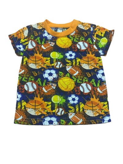 Футболка на мальчика из кулирки (100% хлопок) на рост 80 см