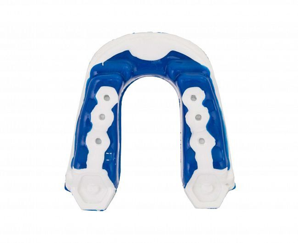 Капа одночелюстная Clinch Prime Triple Layer Mouthguard бело-прозрачно-синяя C503
