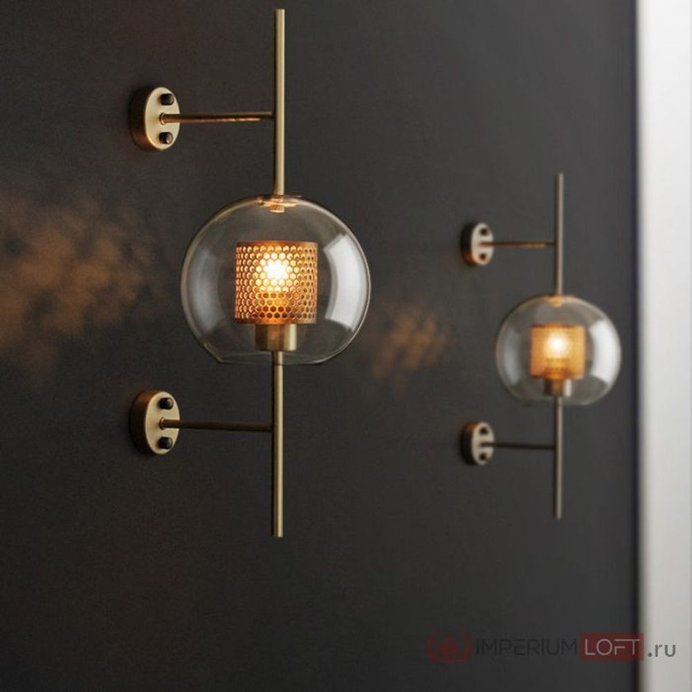 Настенный Светильник Catch Wall Ball L55 Brass By Imperiumloft