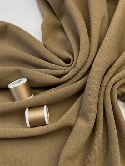 Трикотаж шерстяной с эластаном Punto Milano кэмел