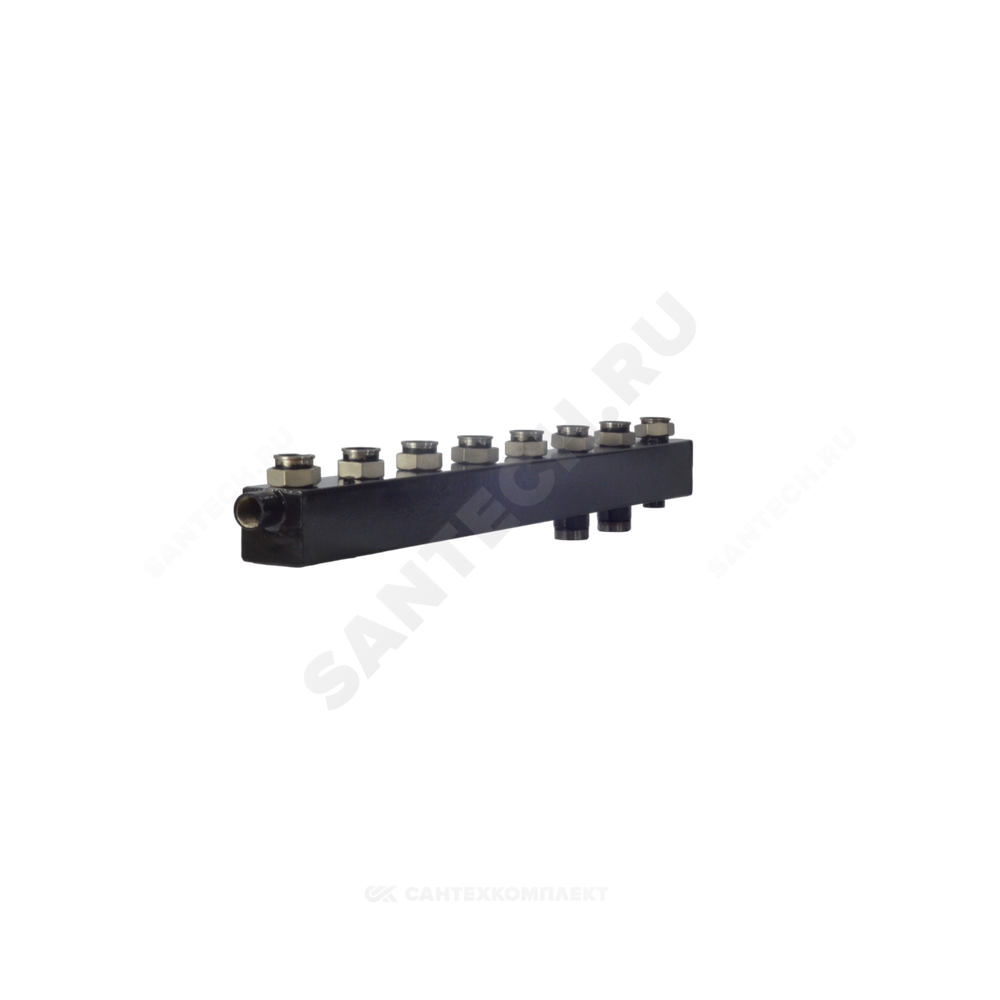Коллектор котельной сталь до 90 кВт 1 1/2" ВР на 4 контура 1 1/2" нак/г м/о 125мм Стандарт КК-40F ASKON 40F/125/40/4