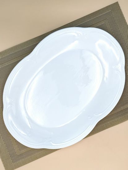 Блюдо овальное 36х25 см. набор 4 шт. "White Ornaments"