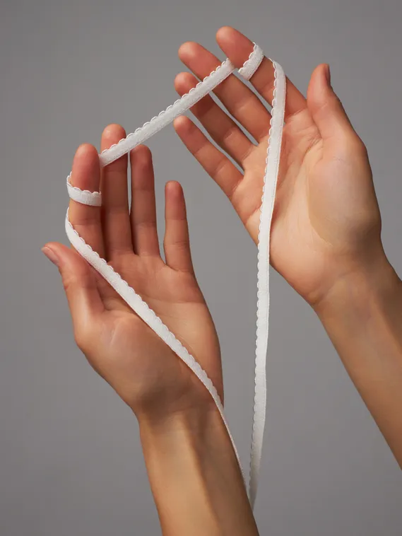 004 641/8 Резинка отделочная Lauma 8 мм, айвори 004