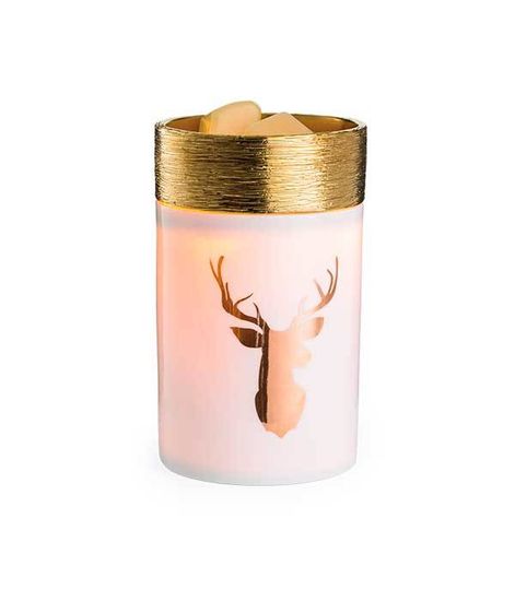 Аромасветильник настольный Золотой олень стекло, Candle Warmers