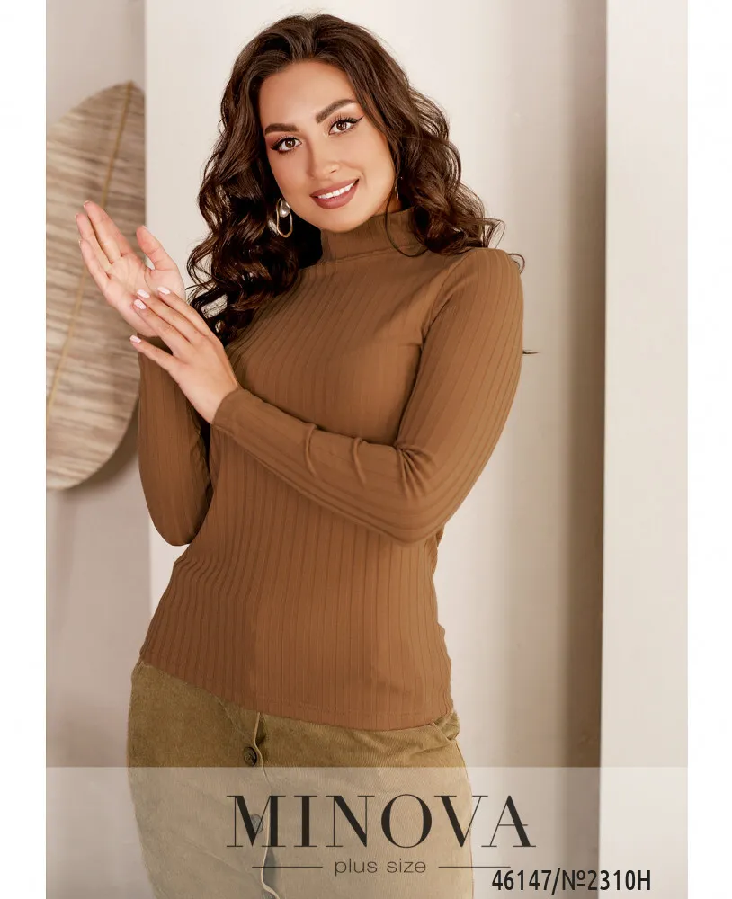 Водолазка 2310Н-светло-коричневый Minova