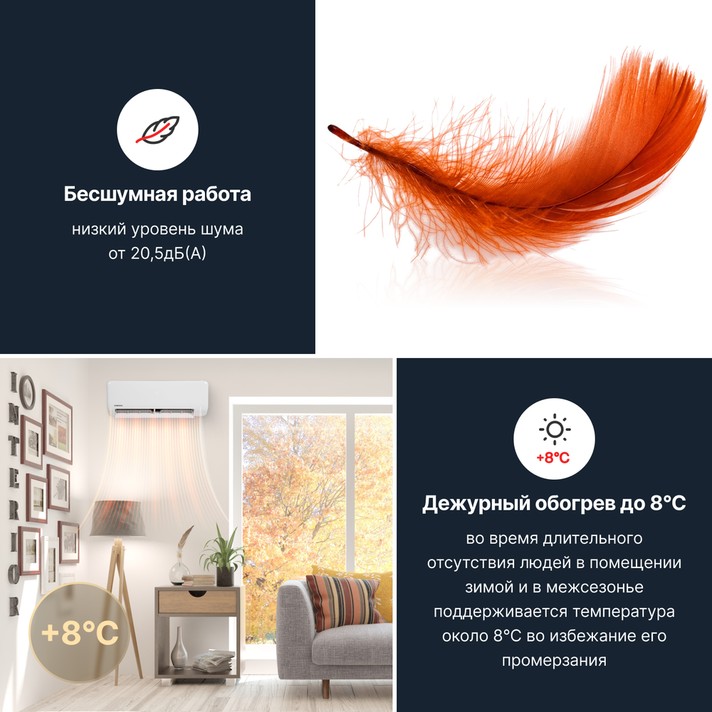 Сплит-система инверторного типа Kentatsu Sempai Full DC Inverter