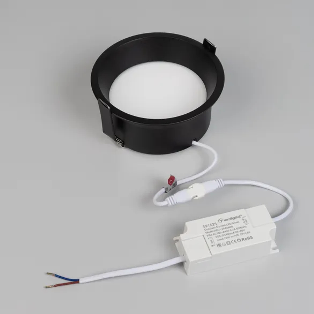 Светильник MS-BREEZE-BUILT-R125-16W Warm3000 (BK, 85 deg, 230V) (Arlight, IP20 Металл, 3 года) 036617